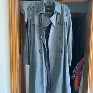 Gray Women's Trench Coat